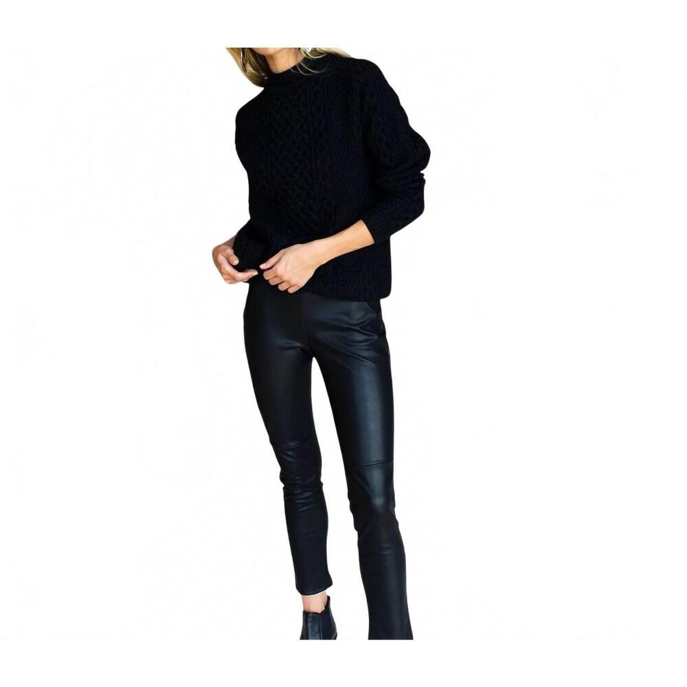 NEW EMERSON FRY vegan leather leggings in black